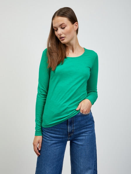 ZOOT.lab Tricou basic verde cu mânecă lungă pentru femei ZOOT.lab Molly
