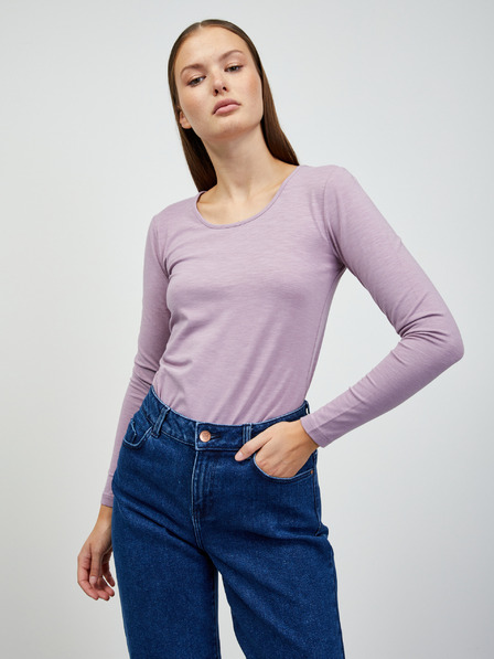 ZOOT.lab Tricou basic cu mânecă lungă, mov deschis, pentru femei ZOOT.lab Molly