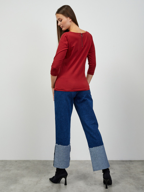 ZOOT.lab Tricou basic roșu pentru femei ZOOT.lab Zion