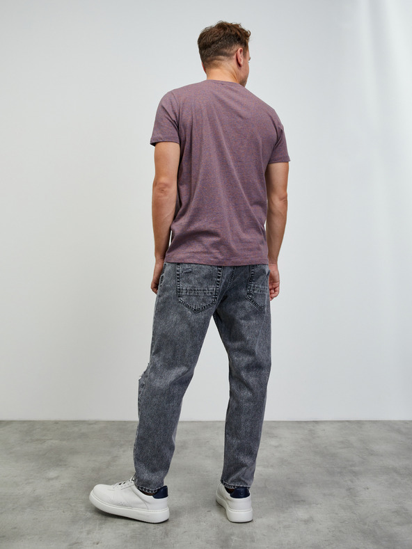 ZOOT.lab Cămașă de bază cu dungi mov pentru bărbați ZOOT.lab Rex