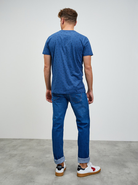 ZOOT.lab Tricou albastru cu model Rowan ZOOT.lab pentru bărbați