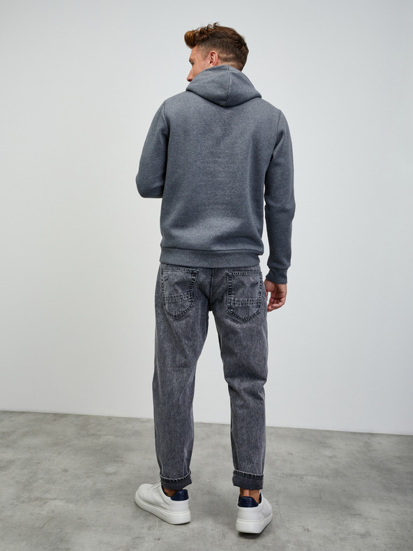 ZOOT.lab Hanorac cu fermoar pentru bărbați gri închis brindle ZOOT.lab Jaxon