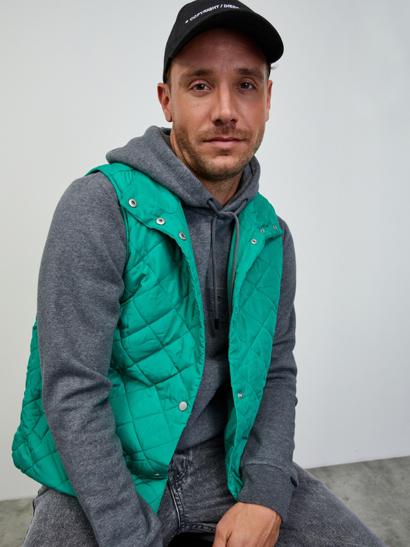 ZOOT.lab Hanorac cu fermoar pentru bărbați gri închis brindle ZOOT.lab Jaxon