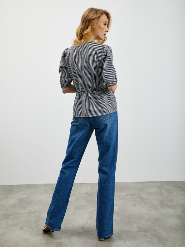 ZOOT.lab Bluză neagră cu dungi pentru femei ZOOT.lab Oline