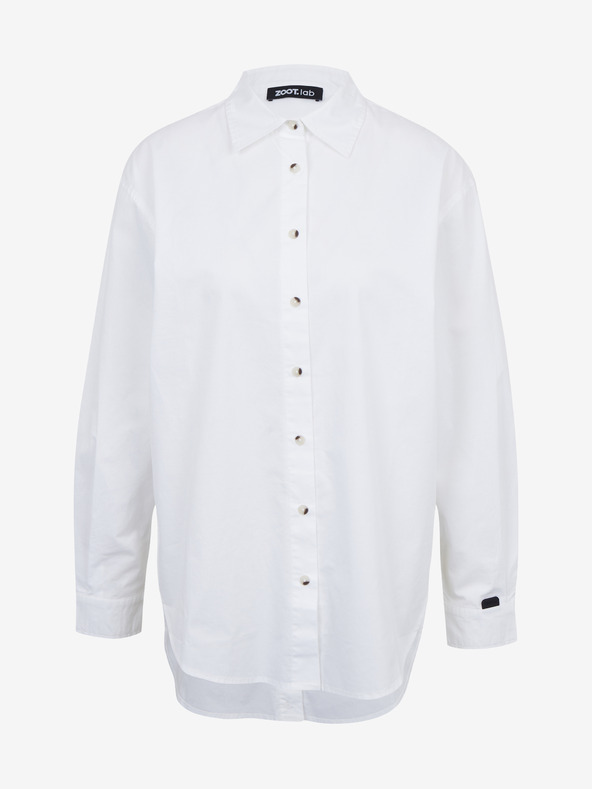 ZOOT.lab Cămașă oversize albă pentru femei ZOOT.lab Rosalinde