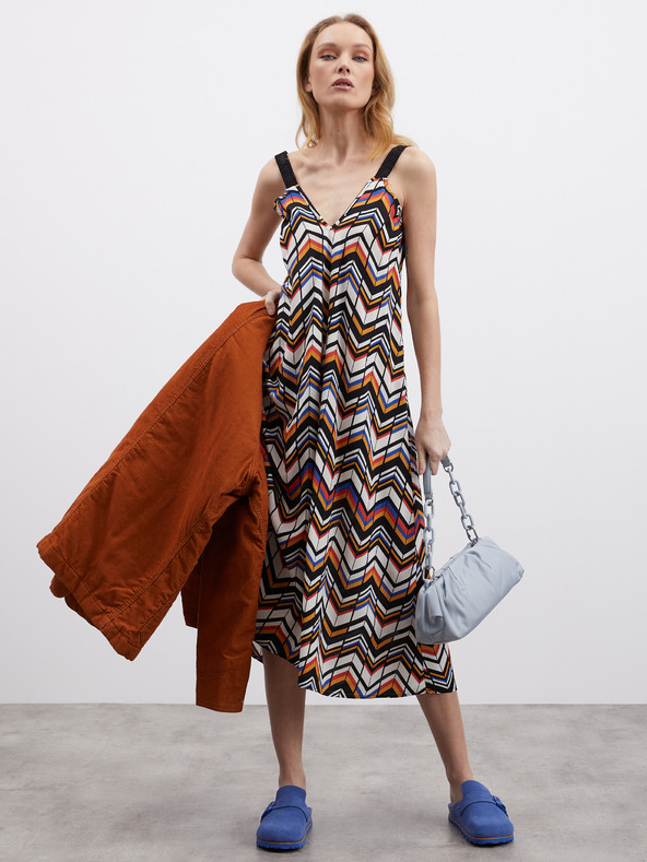 ZOOT.lab Bustă pentru femei albă și neagră cu model ZOOT.lab Nichel