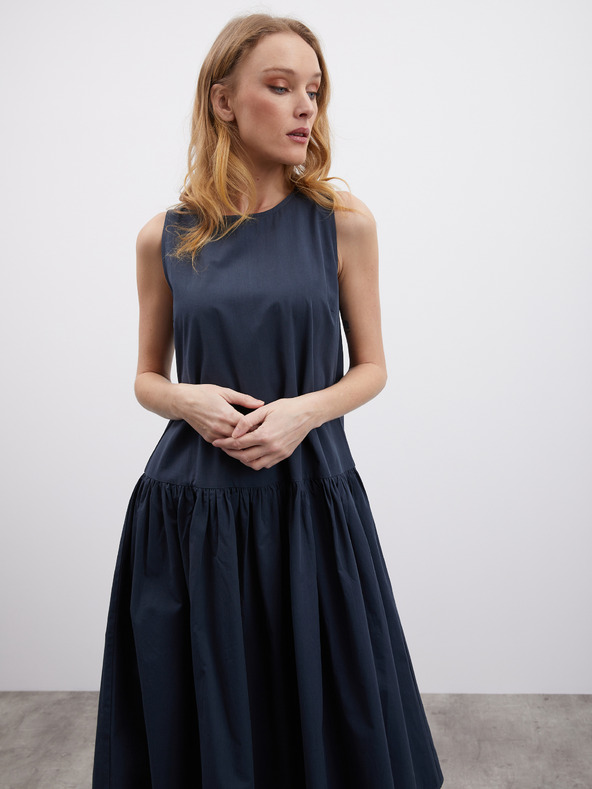 ZOOT.lab Rochie gri închis cu volane pentru femei ZOOT.lab Urbana