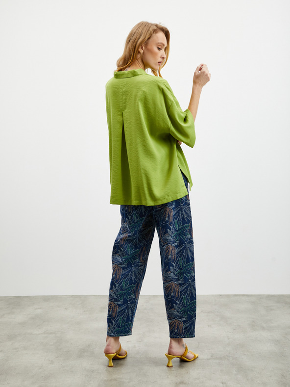 ZOOT.lab Cămașă oversize verde deschis pentru femei ZOOT.lab Rhiannon