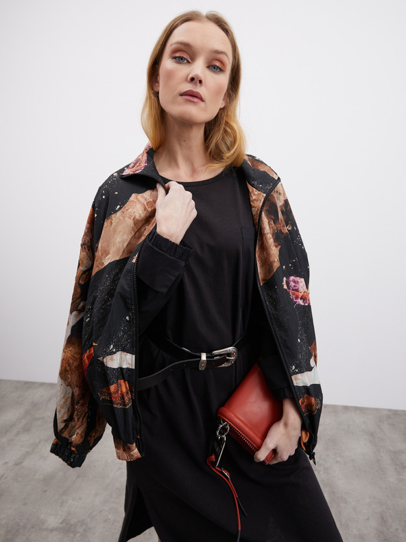 ZOOT.lab Rochie neagră pentru femei cu croială ZOOT.lab Fjola