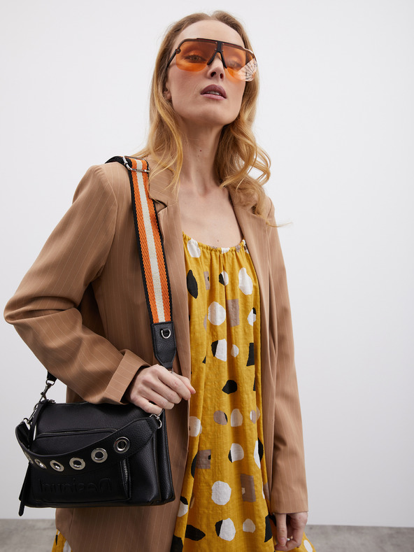 ZOOT.lab Rochie maxi pentru femei cu model muștar și volan ZOOT.lab Grete