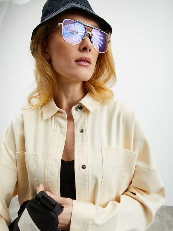 ZOOT.lab Top supradimensionat crem pentru femei ZOOT.lab Becca