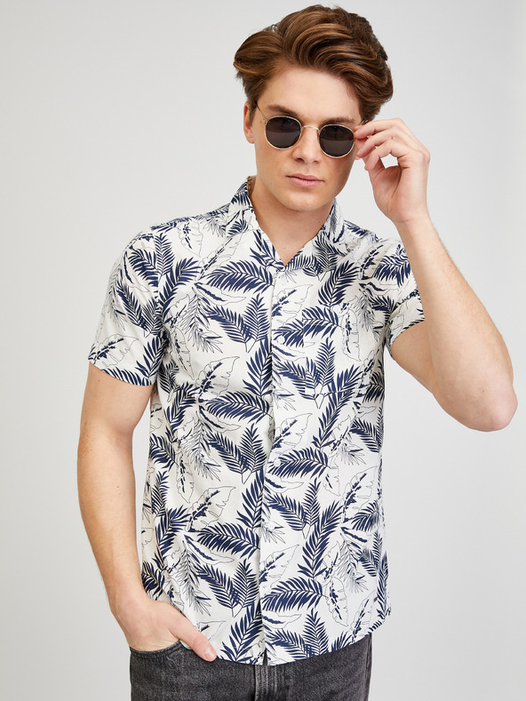 ZOOT.lab Cămașă cu mânecă scurtă, model crem, pentru bărbați ZOOT.lab Darrel