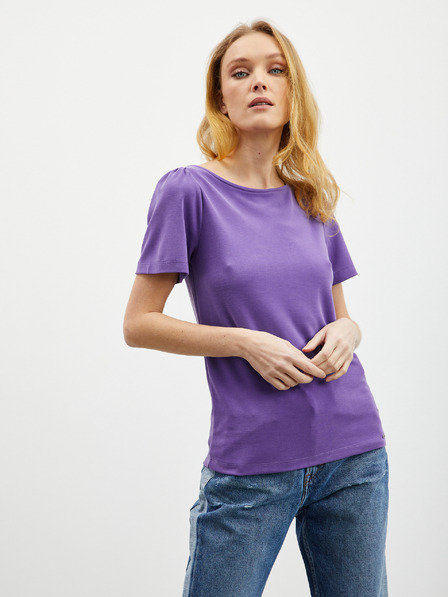 ZOOT.lab Tricou violet pentru femei cu cravată pe spate ZOOT.lab Romy