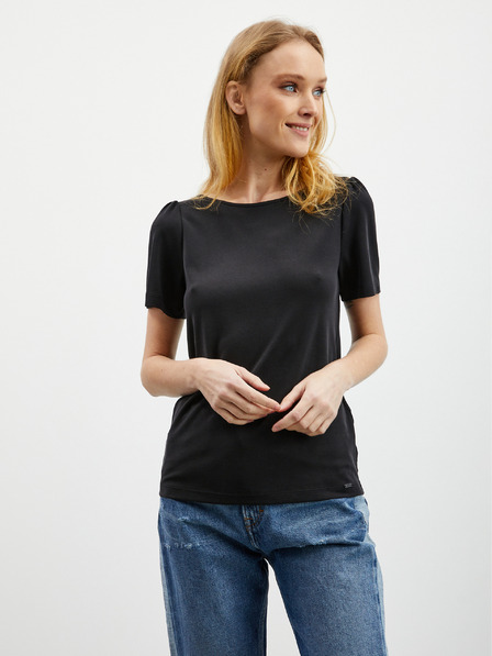 ZOOT.lab Tricou negru de damă cu cravată la spate ZOOT.lab Romy