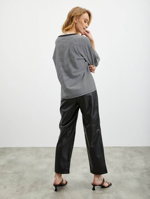 ZOOT.lab Tricou negru cu dungi pentru femei ZOOT.lab Dolly