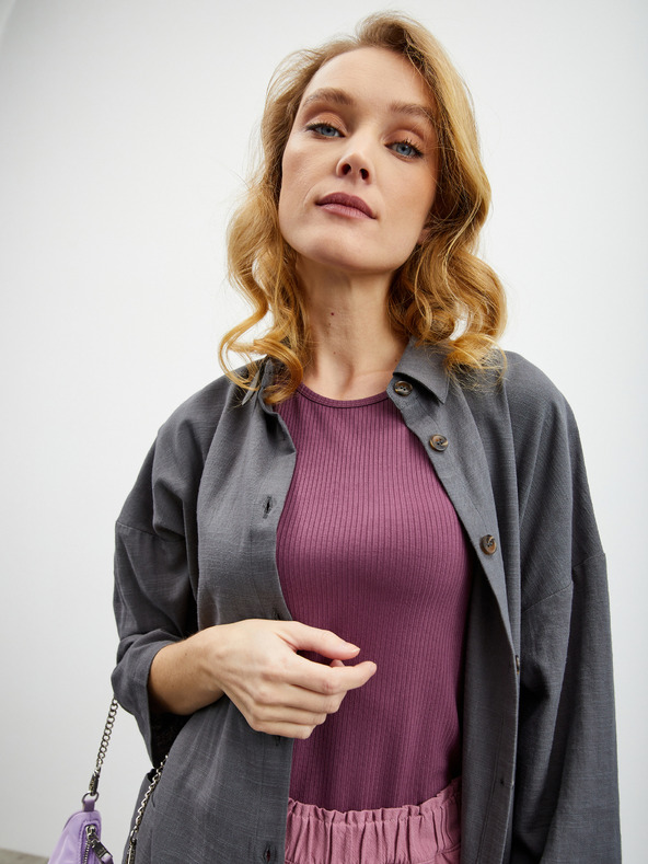 ZOOT.lab Tricou cu dungi violet pentru femei ZOOT.lab Reza