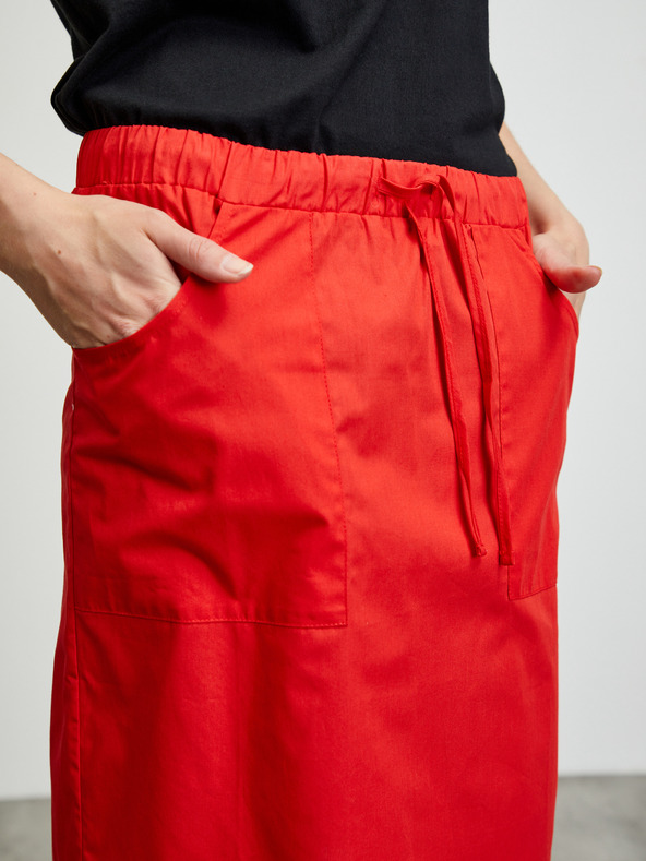 ZOOT.lab Fustă roșie cu buzunare ZOOT.lab Zoe
