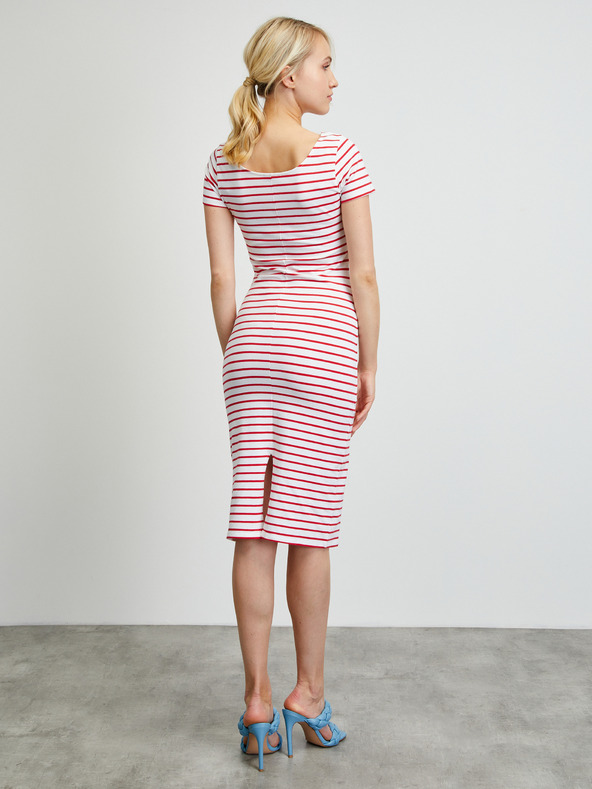 ZOOT.lab Rochie de bază cu dungi roșii și albe ZOOT.lab Junne