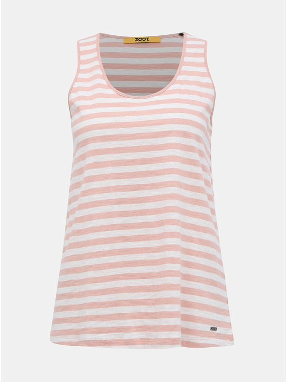 ZOOT.lab Tricou cu dungi albe și roz pentru femei ZOOT.lab Josefina