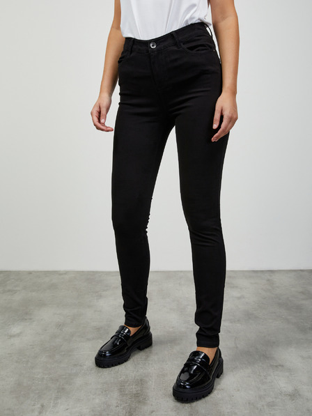 ZOOT.lab Pantaloni negri slim fit pentru femei ZOOT.lab Anna
