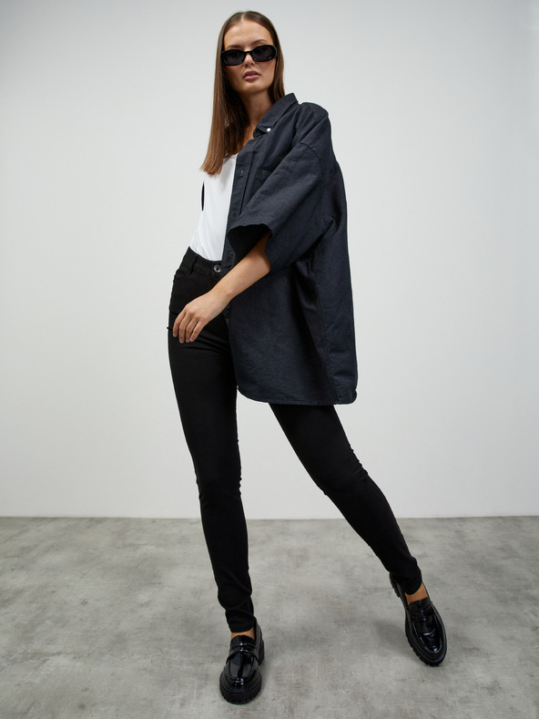 ZOOT.lab Pantaloni negri slim fit pentru femei ZOOT.lab Anna