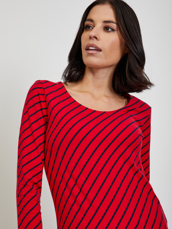 ZOOT.lab Cămașă roșie cu dungi pentru femei ZOOT.lab Karin