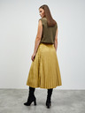 ZOOT.lab Fustă midi plisată în finisaj auriu și catifea ZOOT.lab Nova