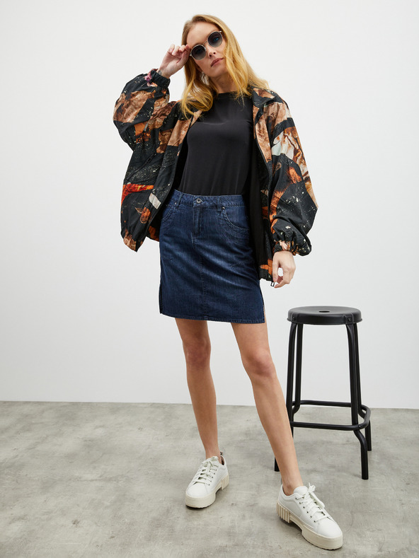 ZOOT.lab Fustă din denim albastru închis pentru femei ZOOT.lab Josie