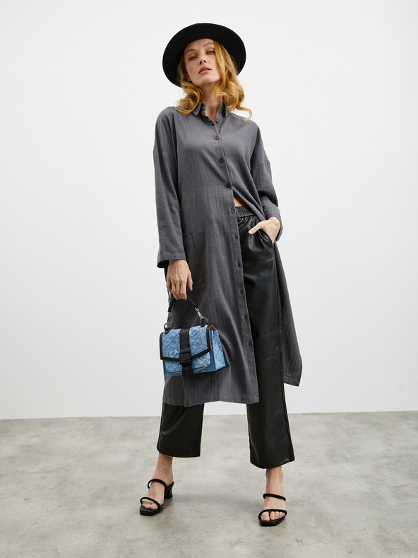 ZOOT.lab Rochie cămașă pentru femei gri închis cu in ZOOT.lab Darsha