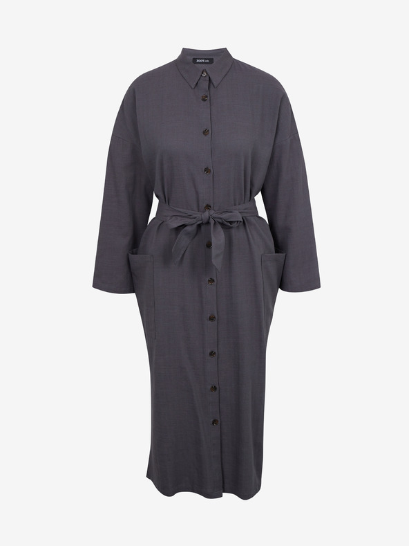 ZOOT.lab Rochie cămașă pentru femei gri închis cu in ZOOT.lab Darsha