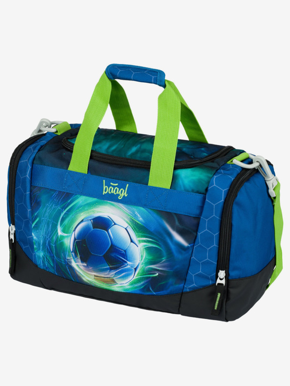 BAAGL  Geantă sport albastră pentru copii Fotbal Minge Baagl
