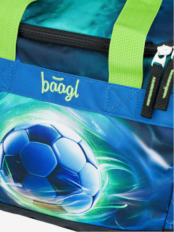 BAAGL  Geantă sport albastră pentru copii Fotbal Minge Baagl