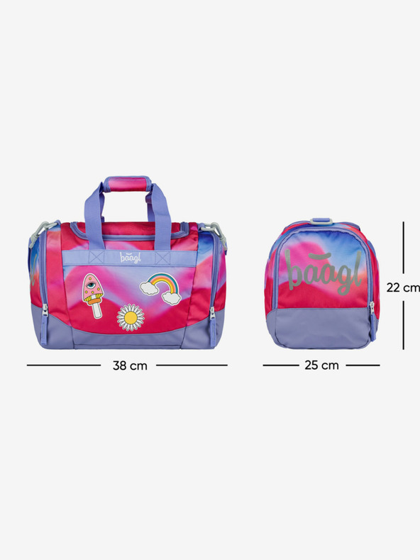 BAAGL  Red Kids Sports Bag Hippie Baagl