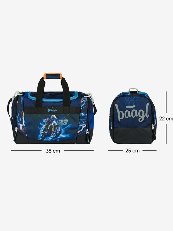 BAAGL  Blue Kids Sports Bag Motorbike Baagl