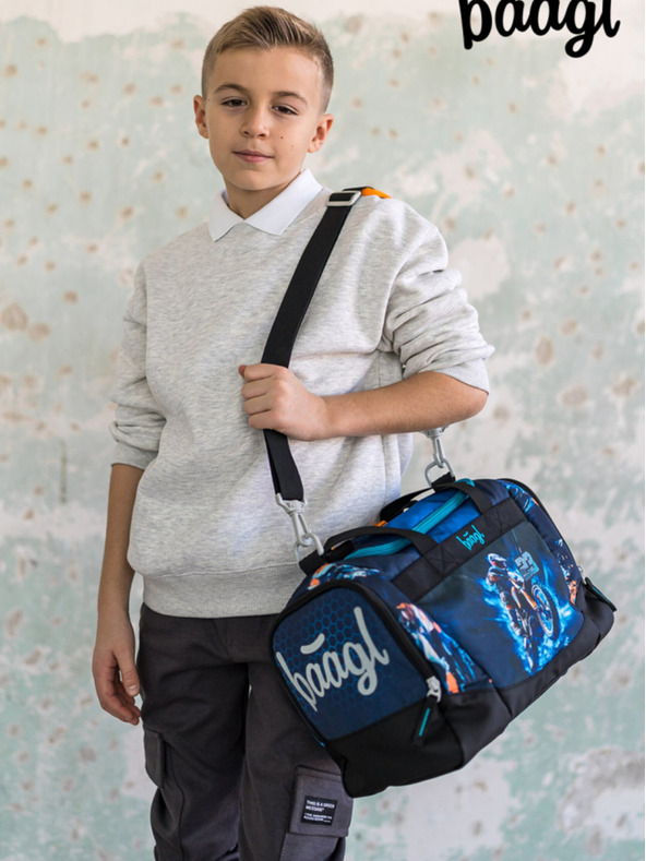 BAAGL  Blue Kids Sports Bag Motorbike Baagl