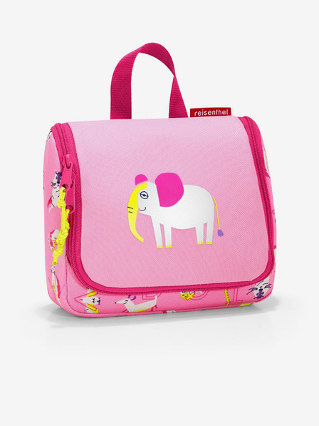 Reisenthel Geantă cosmetică roz pentru fete cu model elefant Reisenthel Toiletbag S Kids Abc friends pink