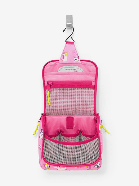 Reisenthel Geantă cosmetică roz pentru fete cu model elefant Reisenthel Toiletbag S Kids Abc friends pink