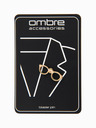 Ombre Clothing Pin decorativ din metal pentru ochelari auriu Aur Îmbrăcăminte Ombre