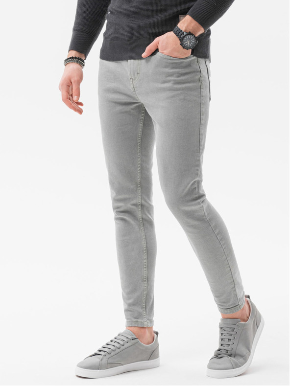 Ombre Clothing Blugi bărbați gri Ombre Clothing P1058