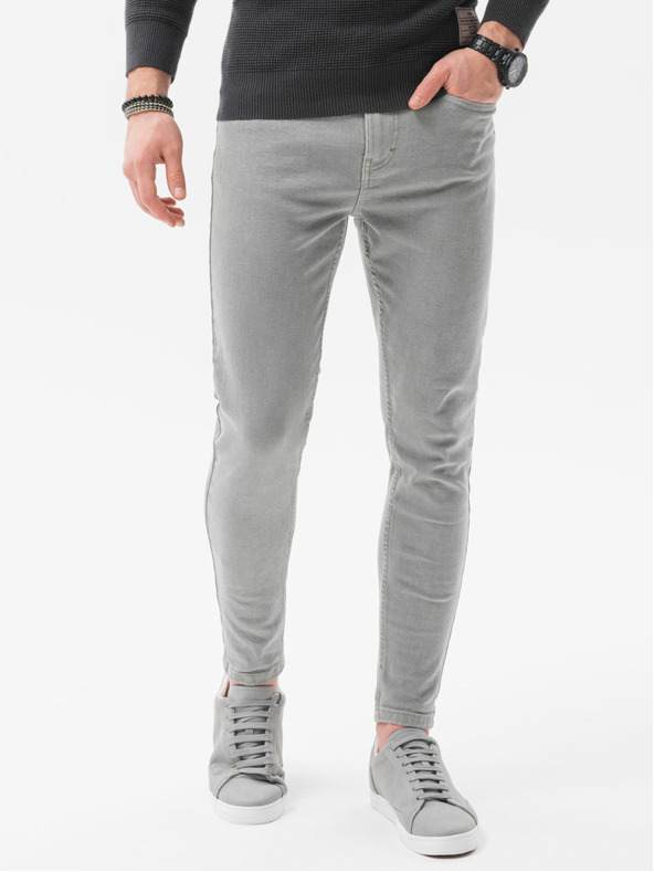 Ombre Clothing Blugi bărbați gri Ombre Clothing P1058