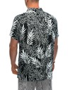 Ombre Clothing Tricou cu mâneci scurte cu model din viscoză pentru bărbați OM-SHPS-0113 Ombre Clothing negru