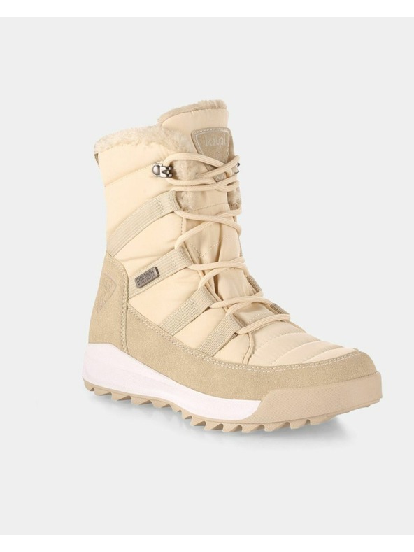 Kilpi Cizme de zăpadă pentru femei Kilpi CANDY HIGH WP-W Bej