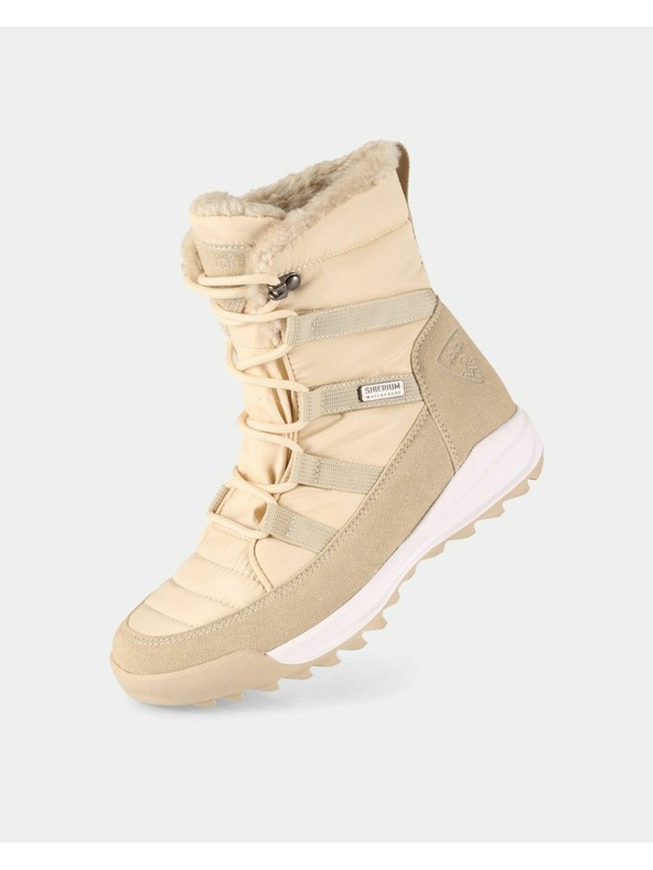 Kilpi Cizme de zăpadă pentru femei Kilpi CANDY HIGH WP-W Bej