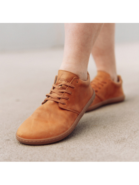 Vasky Leather Barefoot Light Brown Vasky Terry Caramel, pentru femei