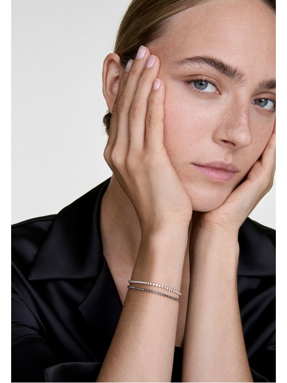 Daniel Wellington Brățară din oțel roz-auriu Daniel Wellington Tennis DW00401109