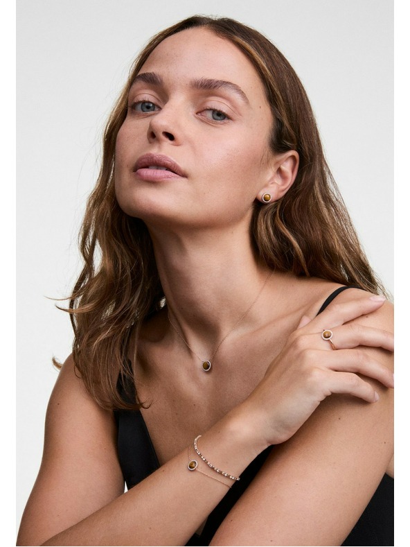 Daniel Wellington Brățară din oțel roz-auriu Daniel Wellington Tennis DW00401115