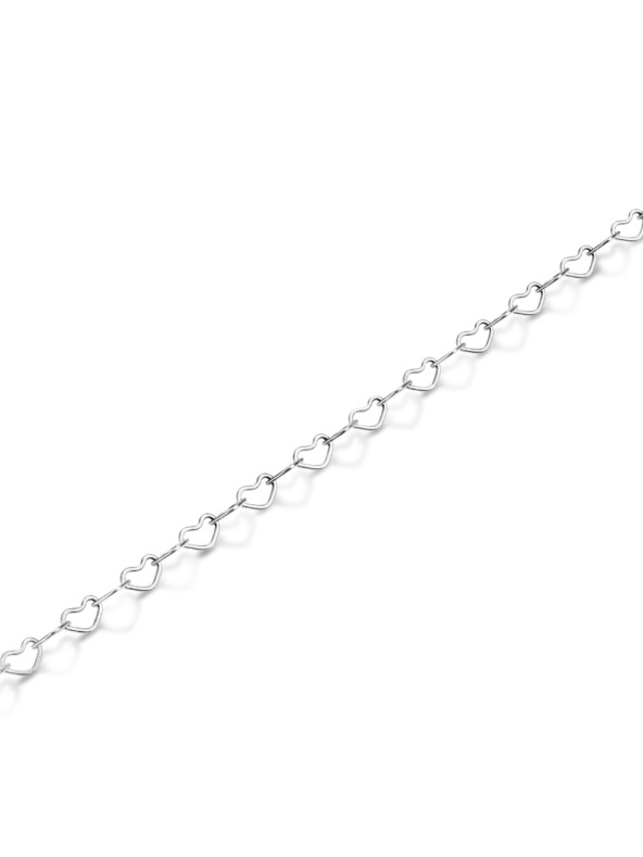 Rosefield Rosefield brățară de culoare argintie Heart Chain JBHCS-J683