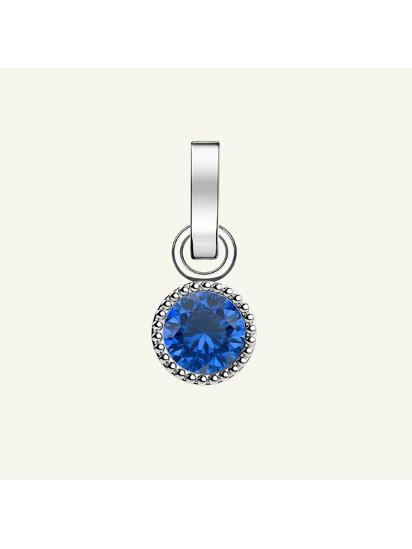 Rosefield Rosefield pandantiv de culoare argintie Birthstone Septembrie
