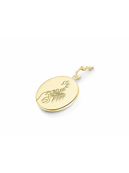 Rosefield Rosefield pandantiv de culoare aurie Zodiac Coin Scorpion