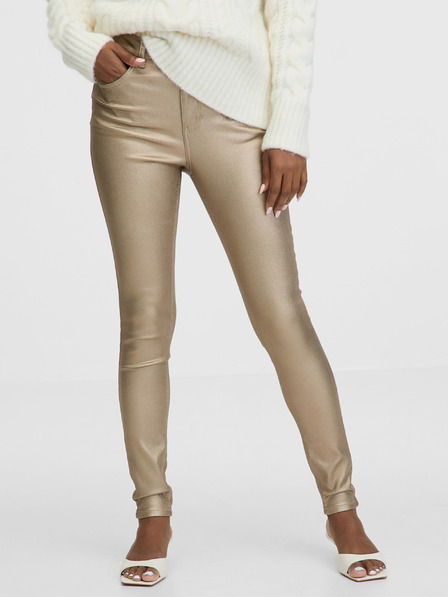 Orsay Blugi aurii pentru femei, skinny fit ORSAY